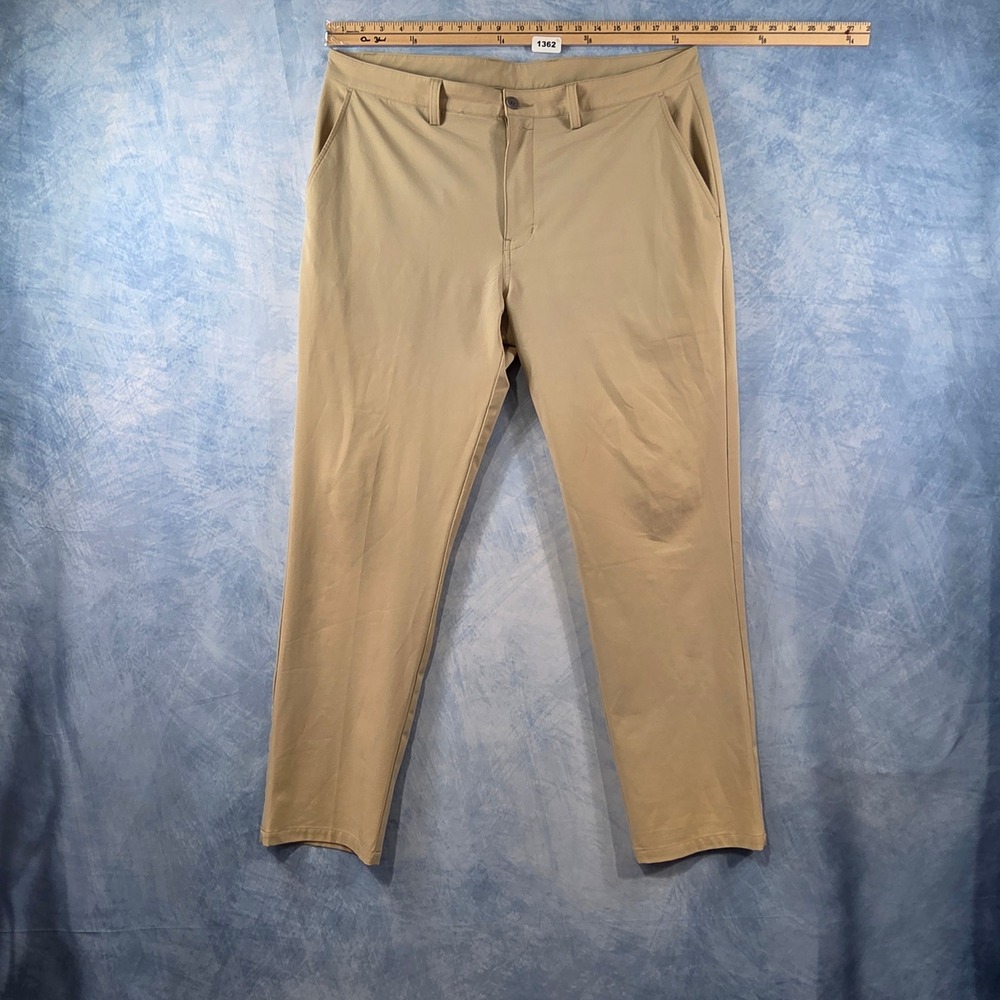Caribbean‎ Isle Breeze Performance Mens Khaki Golf Pants Tan 38x30 Stretch